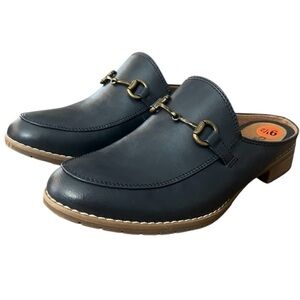 EuroSoft by Sofft Mules Navy Blue Size 9.5 M EUC